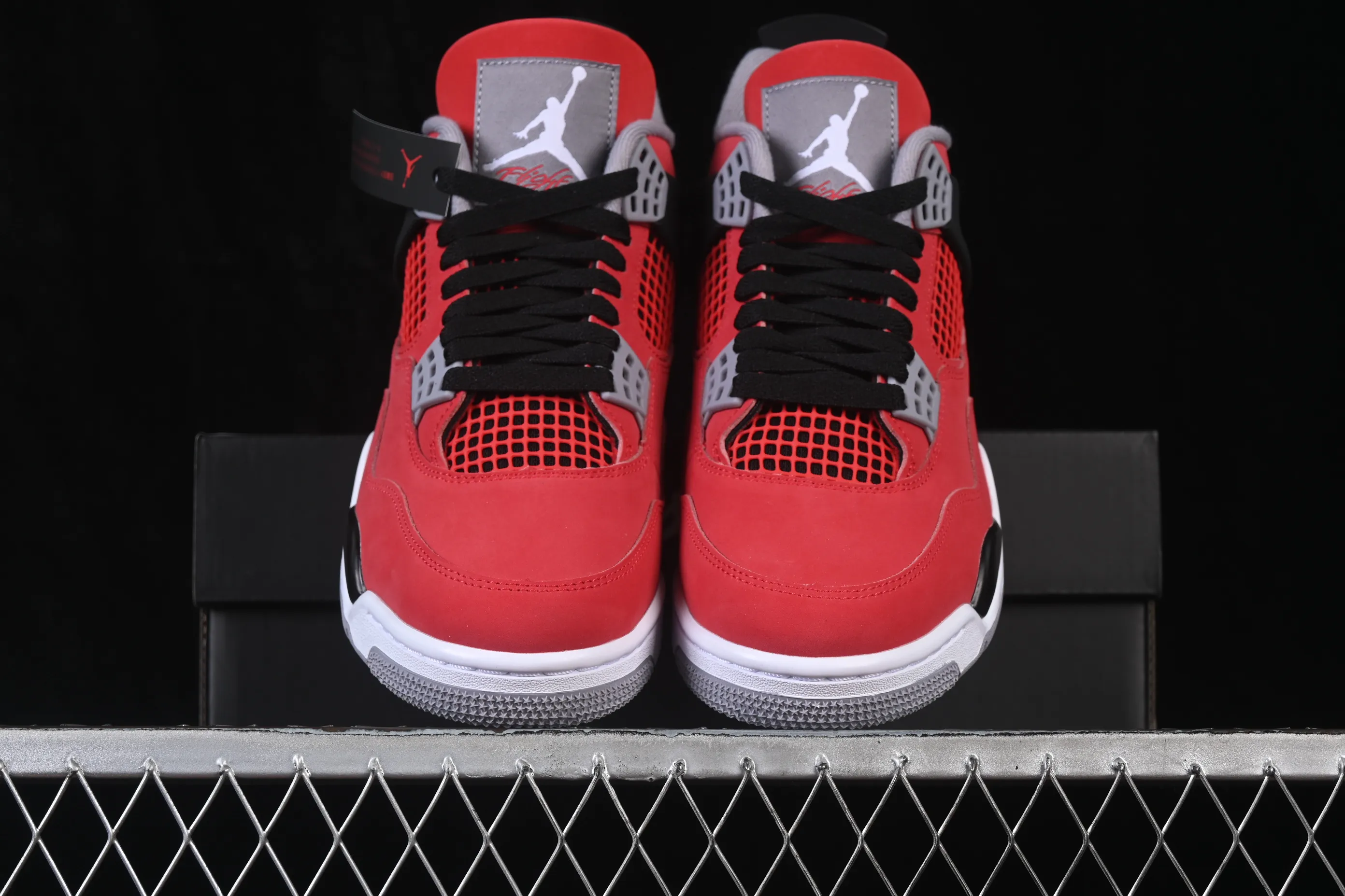 All categories Air Jordan Jordan series basketball shoes Air Jordan 4 LJR version Air Jordan 4 "Toro" AJ4 Joe 4 Big Red Bull replica basketball shoes FQ8138-600